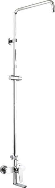 Mereo Nástěnná baterie Eve 150mm s otoč. ramínkem a tyčí pro ruční a talířovou sprchu, bez příslušenství CBE60101SE