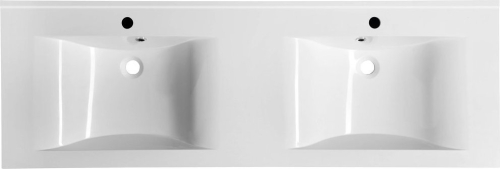 Sapho FLAVIA dvojumyvadlo, litý mramor, 150x50cm, bílá 68154