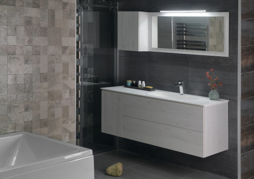 Sapho Koupelnový set TREOS 145, dub Polar KSET-017