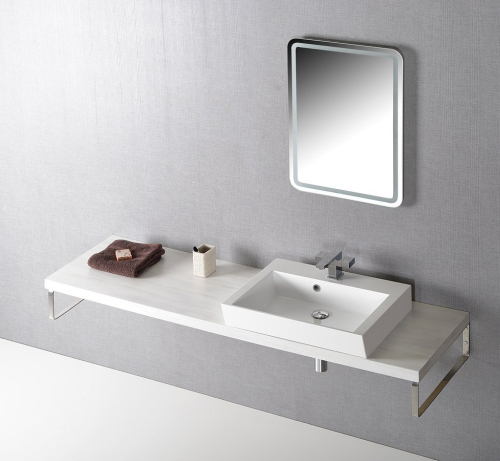 Sapho AVICE deska pod umyvadlo 180x50cm, tl.5cm, dub starobílý AV185