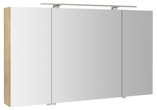 Sapho RIWA galerka s LED osvětlením, 3x dvířka, 121x70x17cm, jilm bardini RIW120-0013