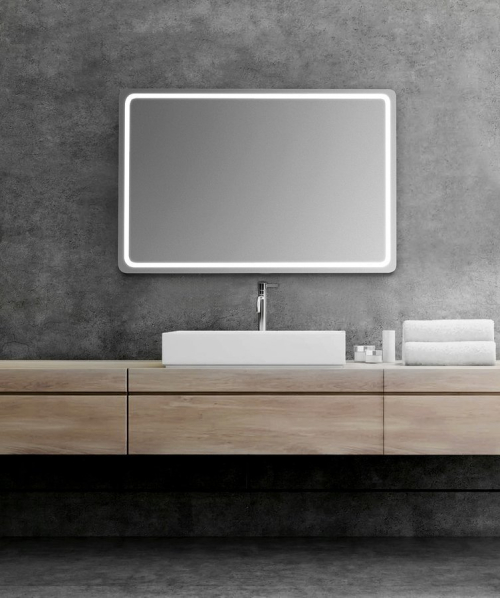 Sapho NYX zrcadlo s LED osvětlením 90x50cm NY090
