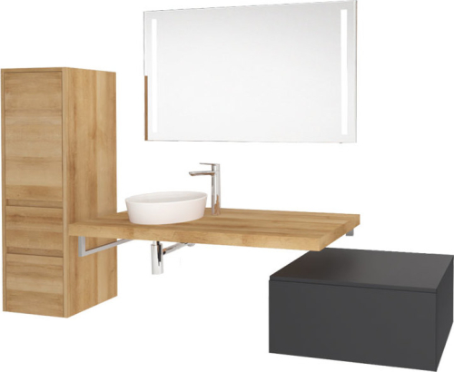 Mereo Umyvadlo na desku bez přepadu, 355x120 mm, kulaté, keramické - pro zaslání balíkem UC363612CP