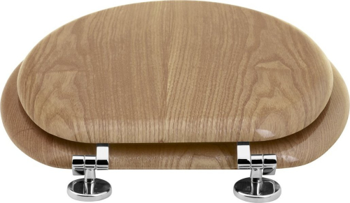 Aqualine AQUALINE WC sedátko, dub 1705-10