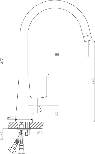Novaservis Dřezová baterie Titania Smart chrom 98713,0
