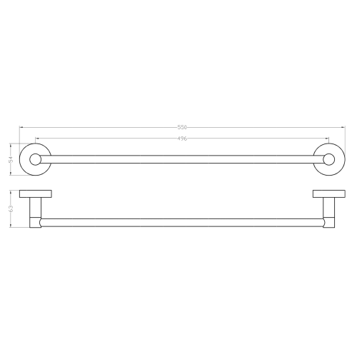 Sapho Magnetický držák ručníků 55cm XJ439