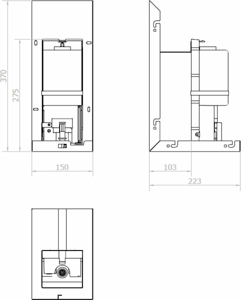 NOFER ESSENTIA zrcadlová skříňka 100cm s automatickým dávkovačem mýdla a zásobníkem na papírové ručníky MUM000126