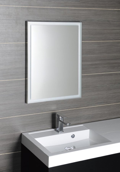Sapho LUMINAR zrcadlo s LED osvětlením v rámu 60x80cm, chrom NL557