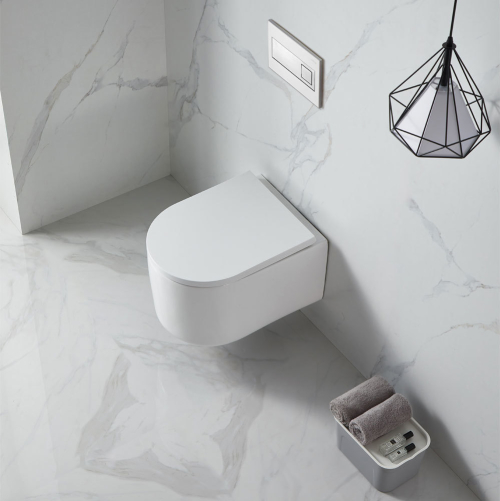 Mereo WC závěsné kapotované, RIMLESS, 495x360x370, keramické, vč. sedátka CSS113S VSD84S1