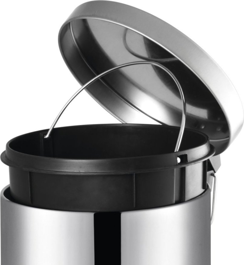 Aqualine SIMPLE LINE odpadkový koš kulatý 12l, nerez lesk 27112