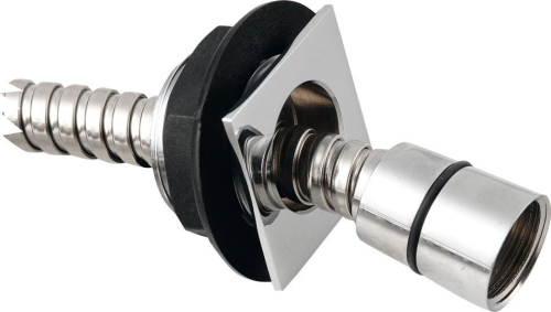 Sapho Sprchová průchodka na okraj vany včetně hadice F1/2"-M3/8" , hranatá, chrom 1205-11