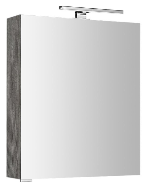 Sapho MIRRÓ galerka s LED osvětlením, 60x70x16cm, levá/pravá, dub stříbrný MC060-0011