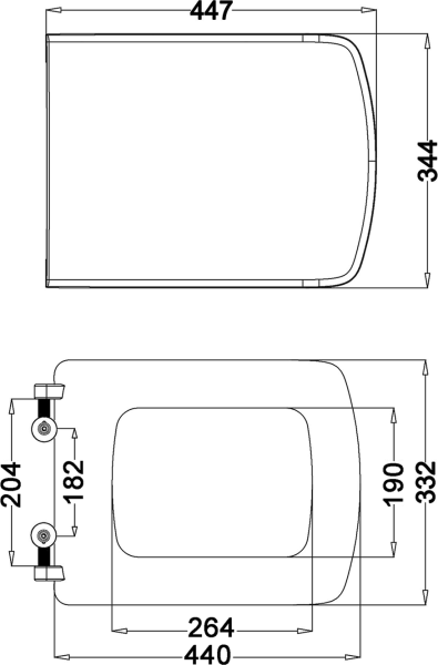 Isvea SOLUZIONE WC sedátko, Soft Close, bílá (Purity) 40S30700I