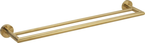 Sapho X-ROUND GOLD dvojitý držák ručníků 600mm, zlato mat XR401GB