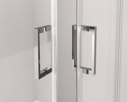 Polysan THRON SQUARE obdélníkový sprchový kout 900x800mm, hranaté pojezdy, rohový vstup TL2980-5002