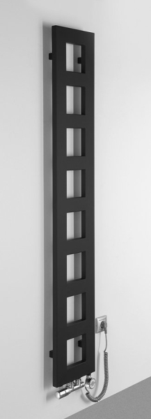 Sapho BLOCK otopné těleso 280x1750 mm, černá mat IR182