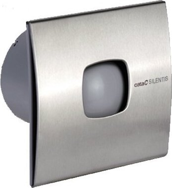 Cata SILENTIS 10 INOX T koupelnový ventilátor axiální s časovačem, 15W, 100mm, nerez mat 01071300