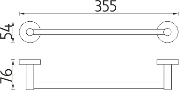 Nimco UNIX nerez Držák na ručníky, 36 cm UNM 13035-10