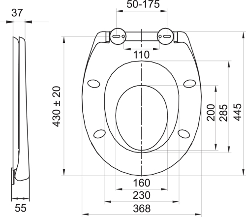 Mereo Vyjímatelná dětská vložka Baby sedátka CSS120 - duroplast, bílá CSS120V