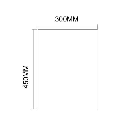 Aqualine Zrcadlo s broušenou hranou 30x45cm, CU free 22490