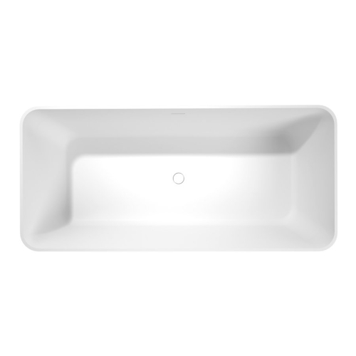 Polysan LEYLA volně stojící vana, solid surface 170x78x55cm, bílá mat 92530