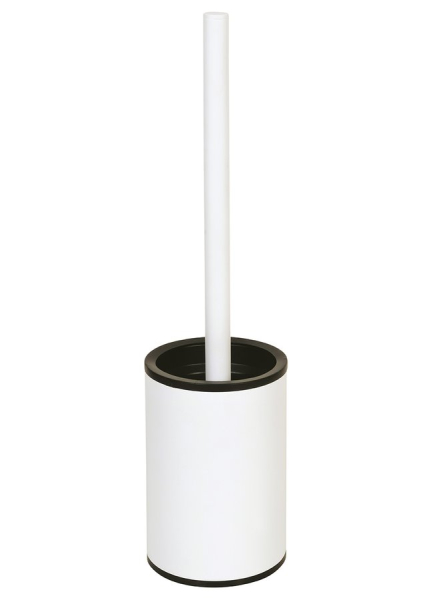 Sapho X-ROUND WHITE WC štětka na postavení, bílá mat XR306W