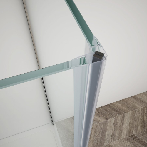Gelco TRINITY CHROME čtvercový sprchový kout 800x800mm, rohový vstup, čiré sklo GT2280-80C-CH