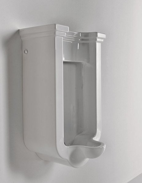 Kerasan WALDORF urinál se zakrytým přívodem vody, 44x72cm, bílá 413001