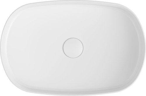 Isvea INFINITY OVAL keramické umyvadlo na desku, 55x36cm, bílá 10NF65055
