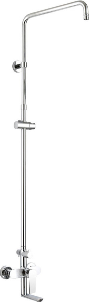 Mereo Nástěnná baterie Dita 150mm s otoč. ramínkem a tyčí pro ruční a talířovou sprchu, bez příslušenství CBE60101SD1