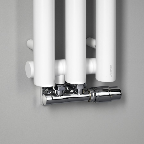 Sapho PILON otopné těleso 196x1800mm, se třemi háčky pro ručník, bílá mat IZ127T