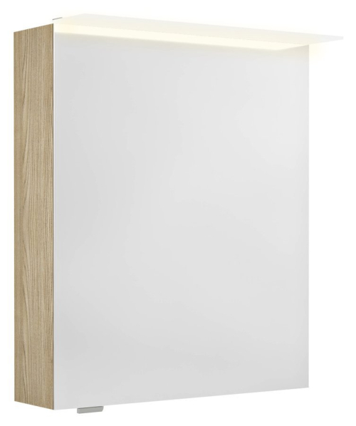 Sapho LINEX galerka s LED osvětlením, 60x70x15cm, levá/pravá, jilm bardini LX060-0013