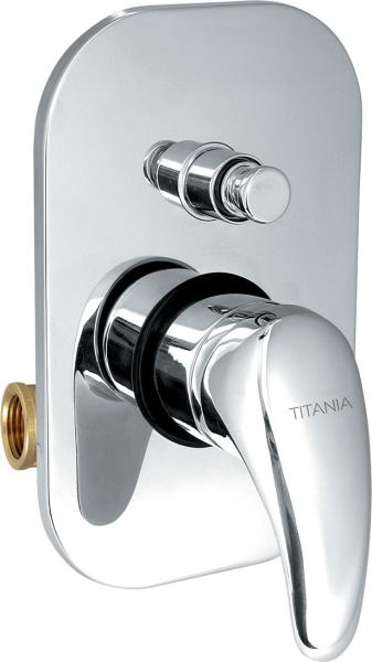 Novaservis Vanová sprchová baterie s přepínačem Titania Lux chrom 91050R,0