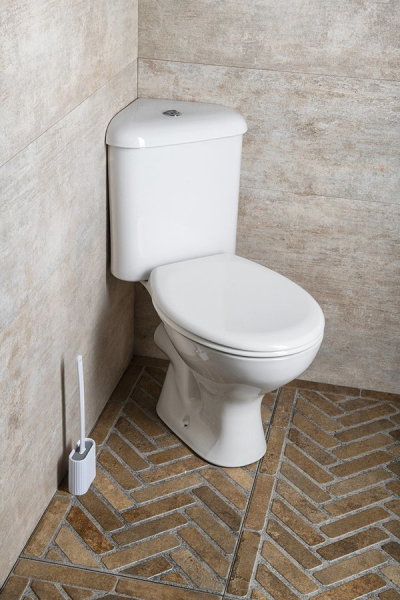 Aqualine CLIFTON rohové WC kombi, dvojtlačítko 3/6l, zadní/spodní odpad, bílá FS1PK