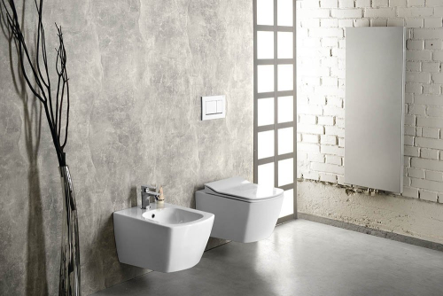 Sapho GLANC bidet závěsný, 37x51, 5 cm, bílá GC510