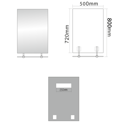 Sapho Koupelnový set LATUS IX 47, 5, dub stříbrný KSET-027