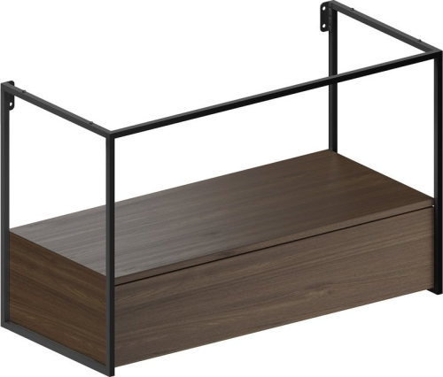 GSI PURA konstrukce pod umyvadlo 102, 6x46cm, černá mat/ořech MSAP102N
