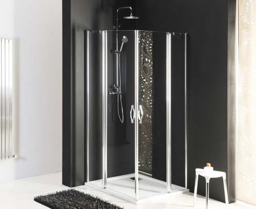 Gelco ONE sprchové dveře s pevnou částí 1100 mm, čiré sklo GO4811