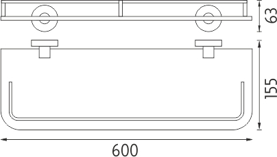 Nimco UNIX Police s ohrádkou, 60 cm UN 13091AX-60-26