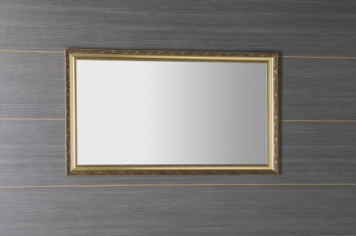 Sapho BOHEMIA zrcadlo v dřevěném rámu 58, 9x98, 9cm, zlatá NL484