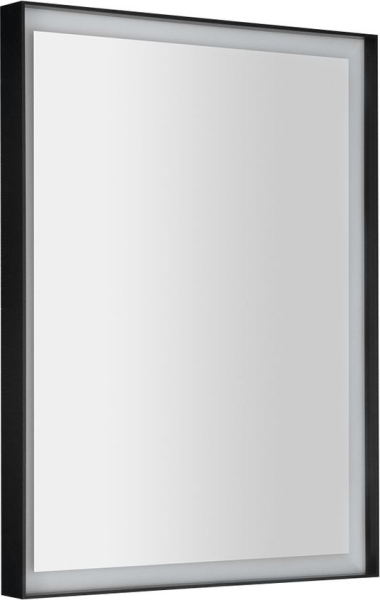 Sapho SORT zrcadlo s LED osvětlením 60x80cm, senzor, 2700-6500K, černá mat ST080S
