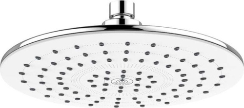 Mereo Sprchový set s tyčí, hadicí, ruční a talíř. kulatou sprchou, bílá CB95001SW1