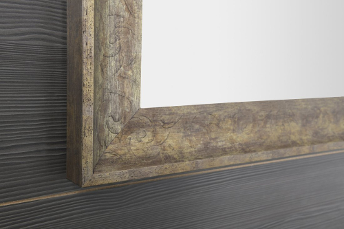 Sapho MANTILA zrcadlo v dřevěném rámu 76x126cm, antik NL740