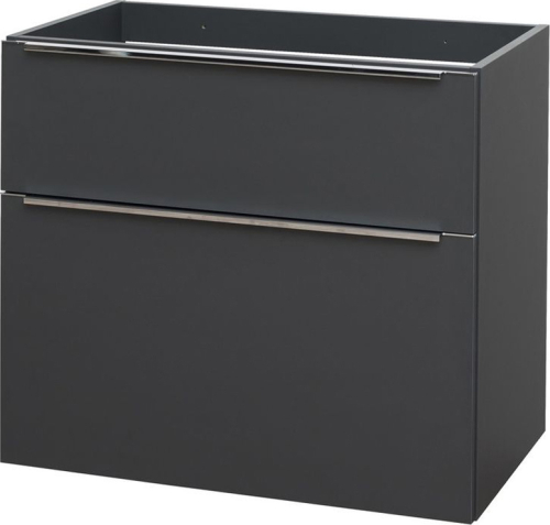 Mereo Mailo, koupelnová skříňka 81cm, antracit, chrom madlo CN531S