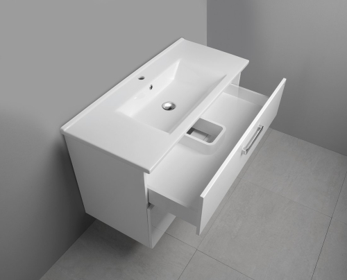 Aqualine VEGA umyvadlová skříňka 97x60x43, 6cm, 2x zásuvka, bílá VG103