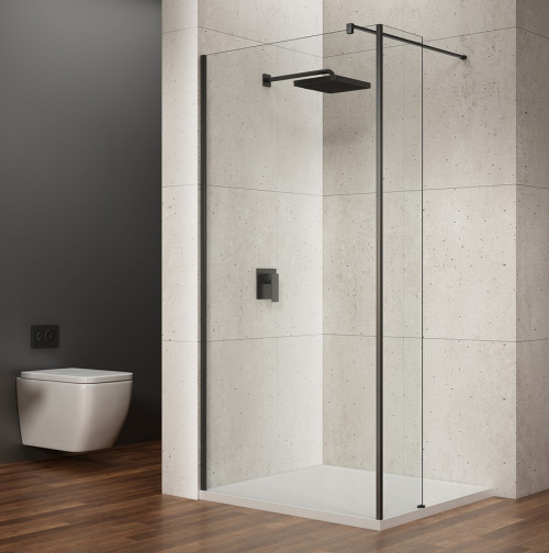 Gelco VARIO přídavný panel 350mm, čiré sklo, černá GX3514