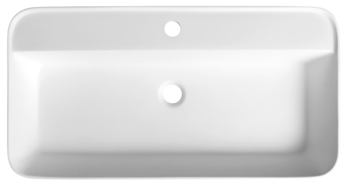 Sapho BRAHEA umyvadlo zápustné, Rockstone, 75x39 cm, bílá mat BE775