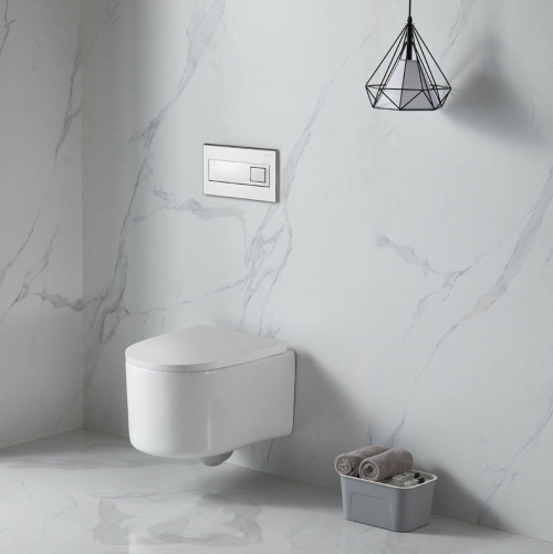 Mereo WC závěsné kapotované, RIMLESS, 495x360x370, keramické, vč. sedátka CSS113S VSD84S1