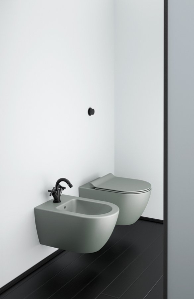 GSI PURA závěsná WC mísa, Swirlflush, 36x55cm, agave dual-mat 881504