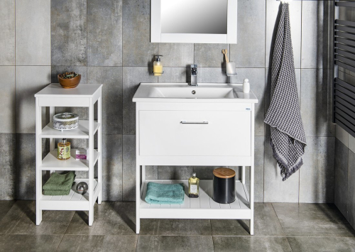 Aqualine ETIDE umyvadlová skříňka 71, 5x85x44 cm, bílá mat ET725